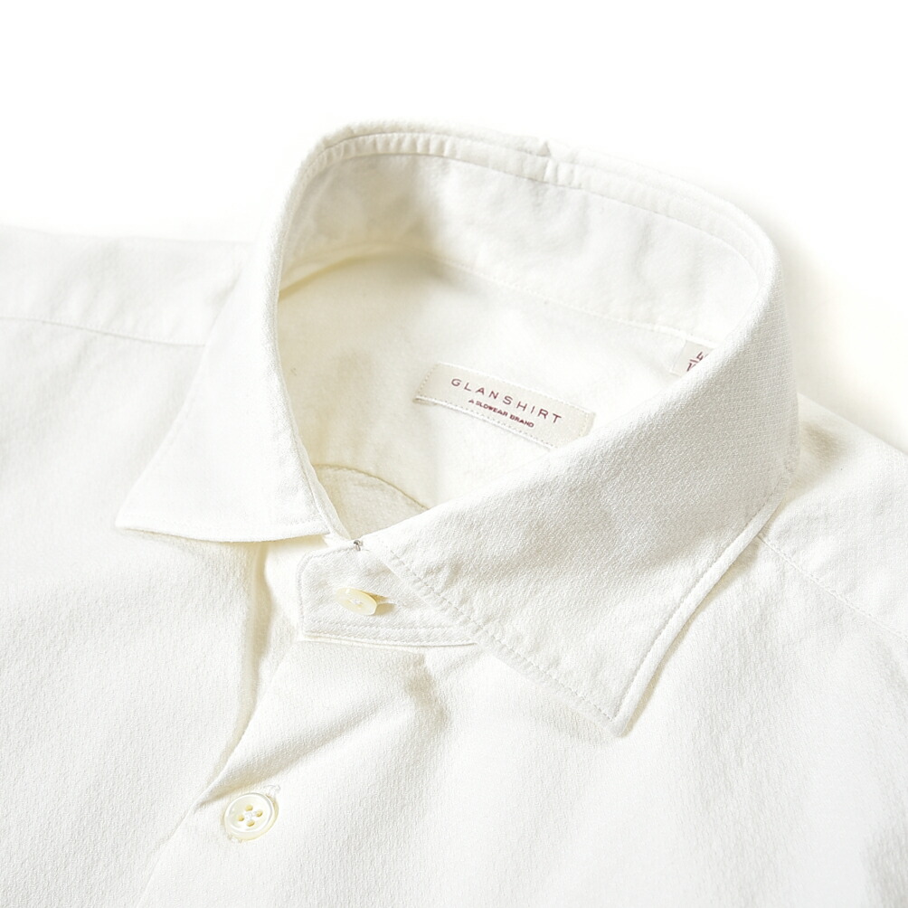 驚きの値段 楽天市場 グランシャツ Glanshirt シャツ ホリゾンタルカラー 長袖 春 秋冬 メンズ コットン 100 ホワイト イタリア ブランド サイズ M ガルダローバミラノ 珍しい Advance Com Ec