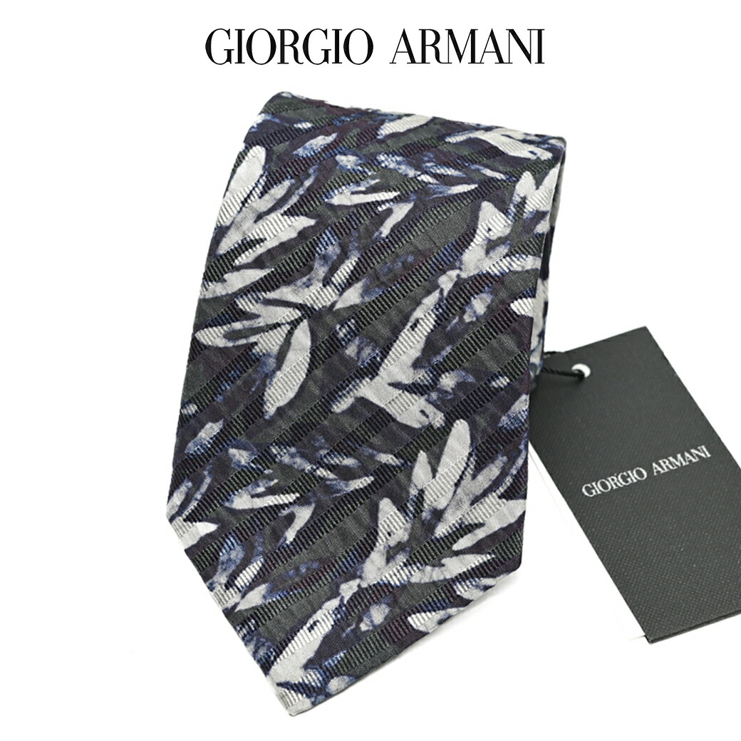 GIORGIO ARMANI ジョルジオアルマーニ イタリア製 シルク 総柄 ネクタイ レッド メンズ