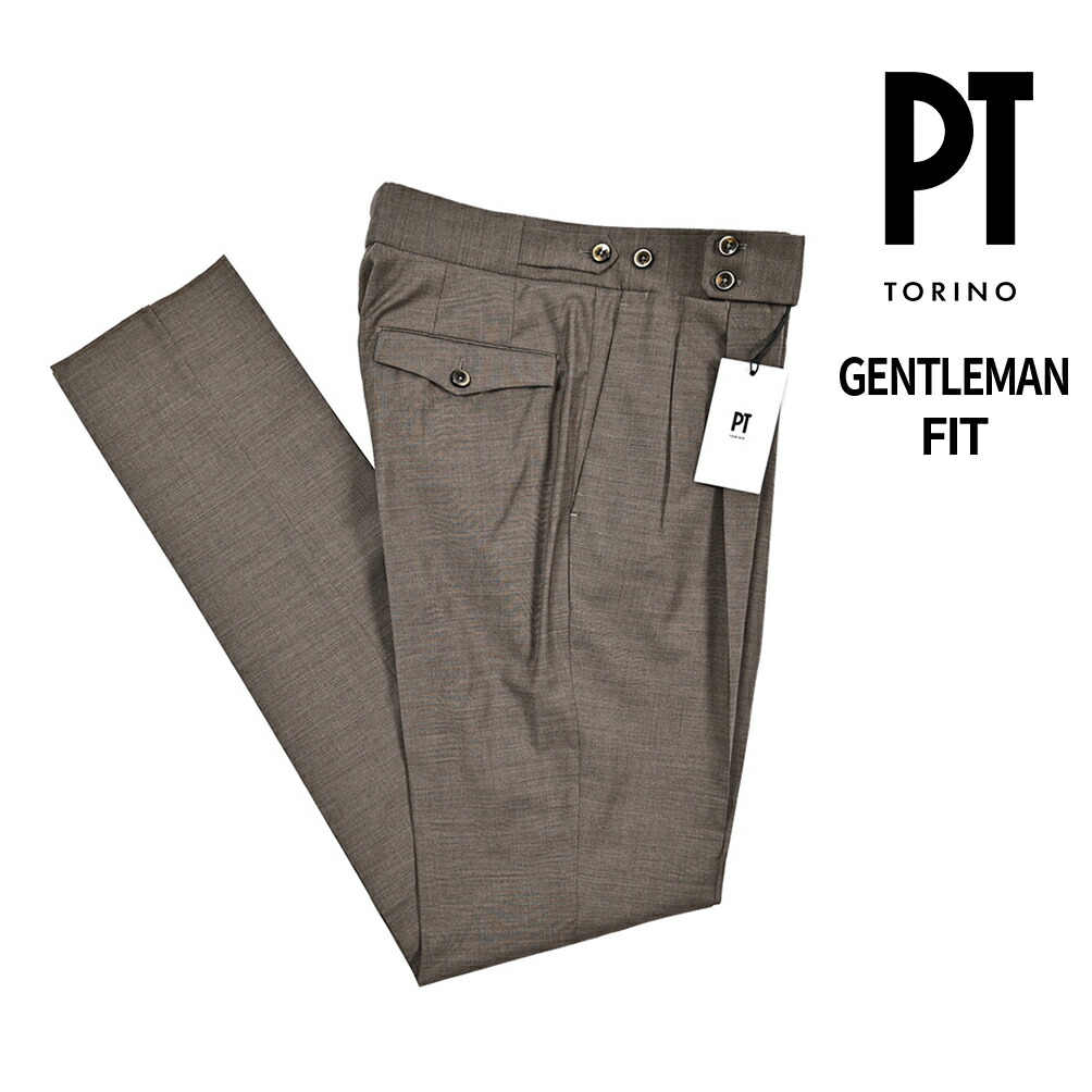 【美品】ピーティートリノ　ジェントルマン　Super100　1p　灰　48　春夏 楽天市場】【半額以下】 ピーティートリノ PT TORINO GENTLEMAN FIT