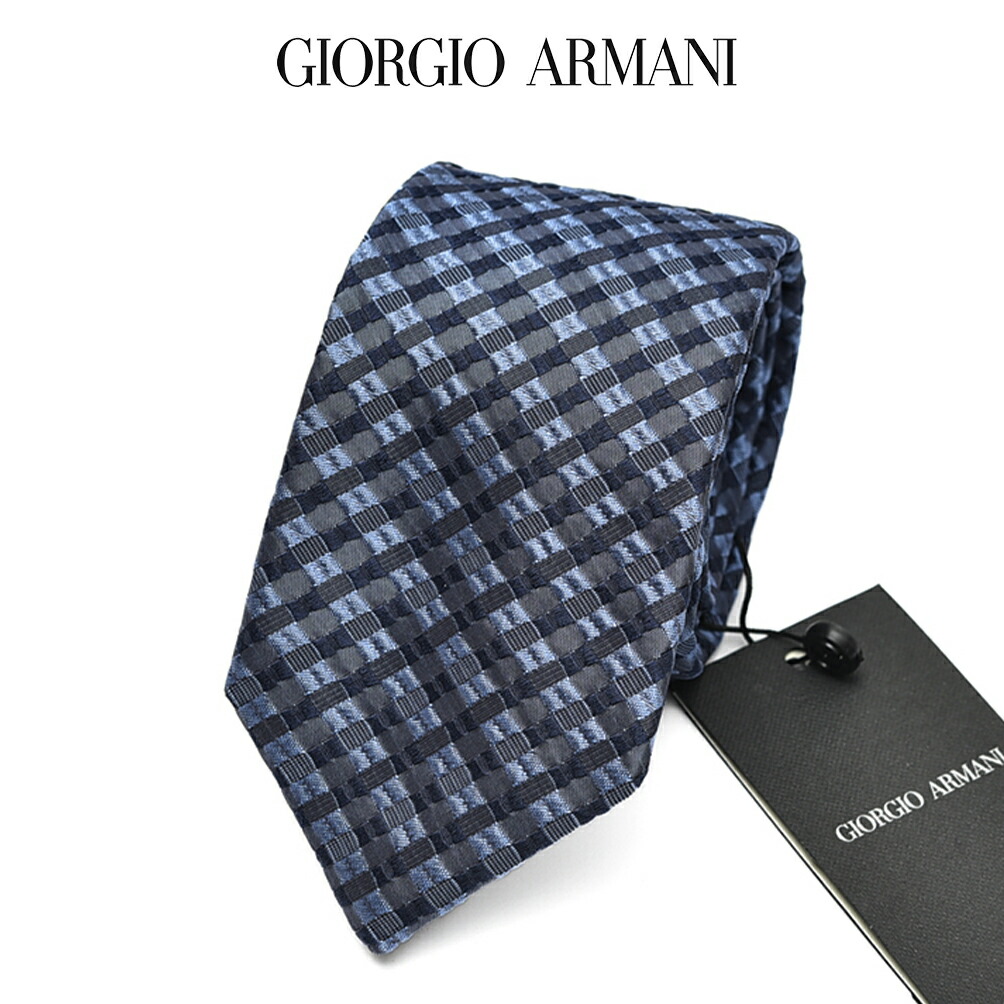 GIORGIO ARMANI◆ネクタイ/シルク/NVY EMPORIO ARMANI◇ネクタイ⁄シルク⁄NVY⁄ドット⁄メンズ⁄4F646 ジョルジオ