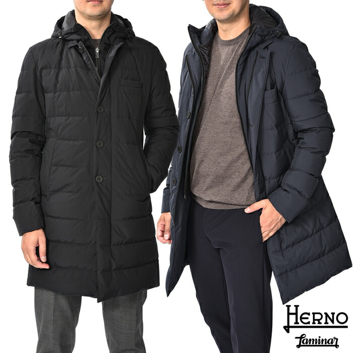 楽天市場】【SALE】ヘルノ HERNO TECH テック 中綿入り スタンドカラーコート 秋冬 メンズ アウター 防水 防風 透湿性 耐寒  高機能コットン ネイビー イタリア ブランド 【旧作アウトレット】 : ガルダローバミラノ