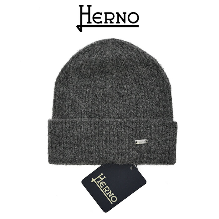 ヘルノ　ニット帽　herno ビーニー　ブラック レディース インフィニティ ビーニー ブラック | Herno® (ヘルノ)