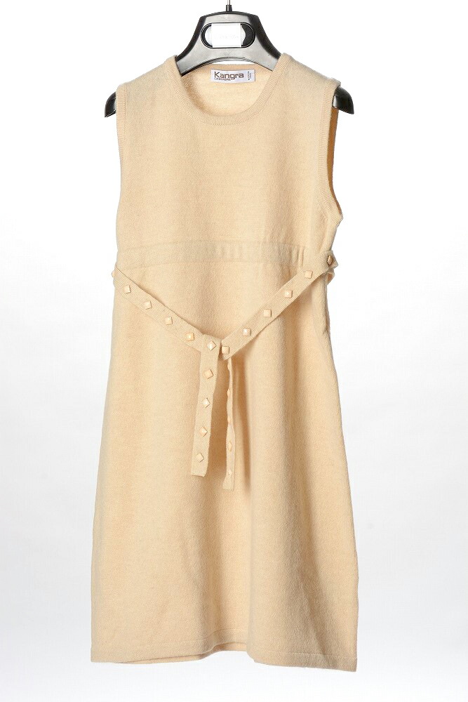 珍しい 楽天市場 カングラ Kangra 送料無料 ニットワンピース ノースリーブ ビーズスタッズ ベージュ 子供服 キッズ ジュニア サイズ6 6歳 カシミア混 ガルダローバミラノ 50 Off Lexusoman Com