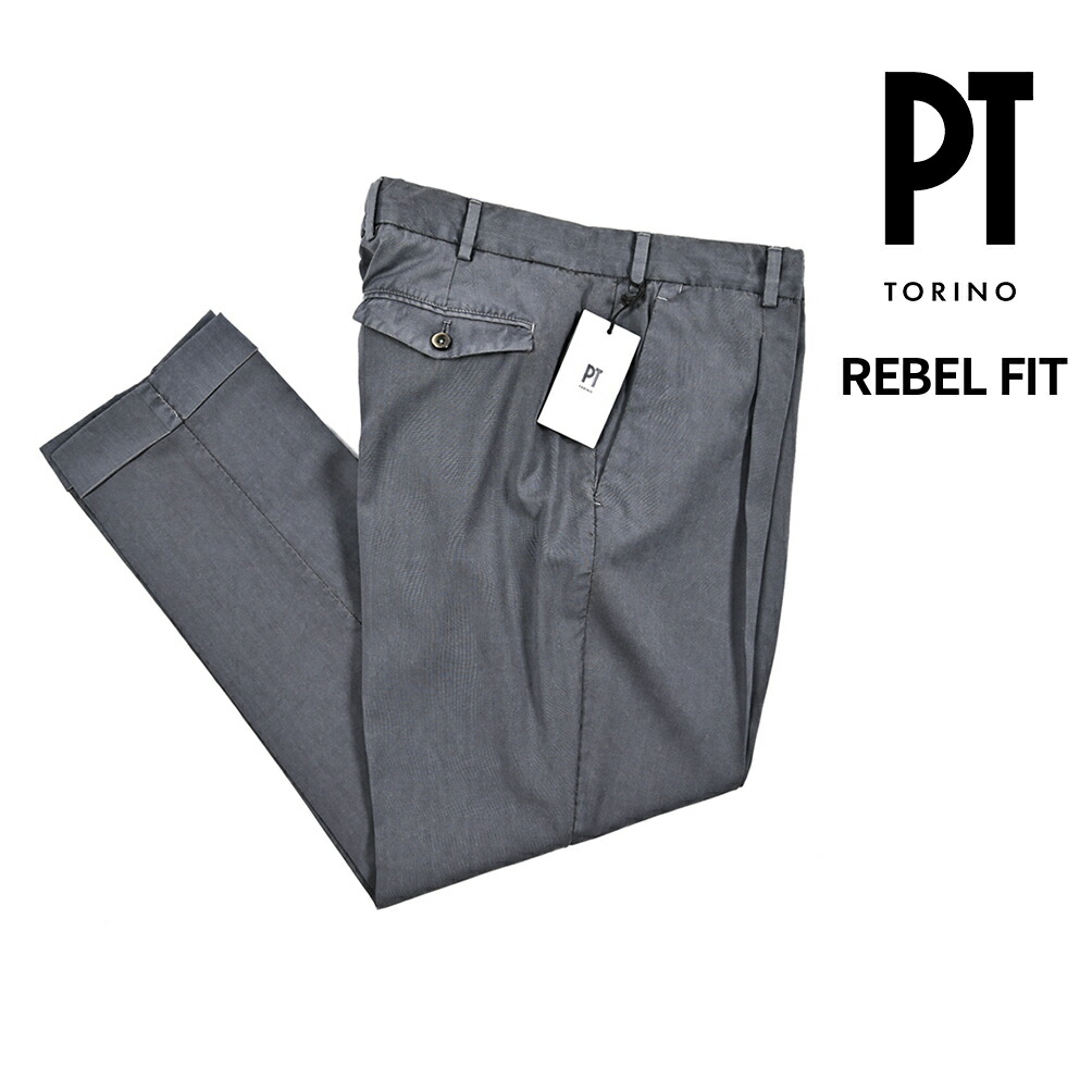 専用 PT TORINO 1プリーツスラックス ダークグレー 46 BEAMS F（ビームスF）【別注】PT TORINO / TRAVEL 1プリーツ