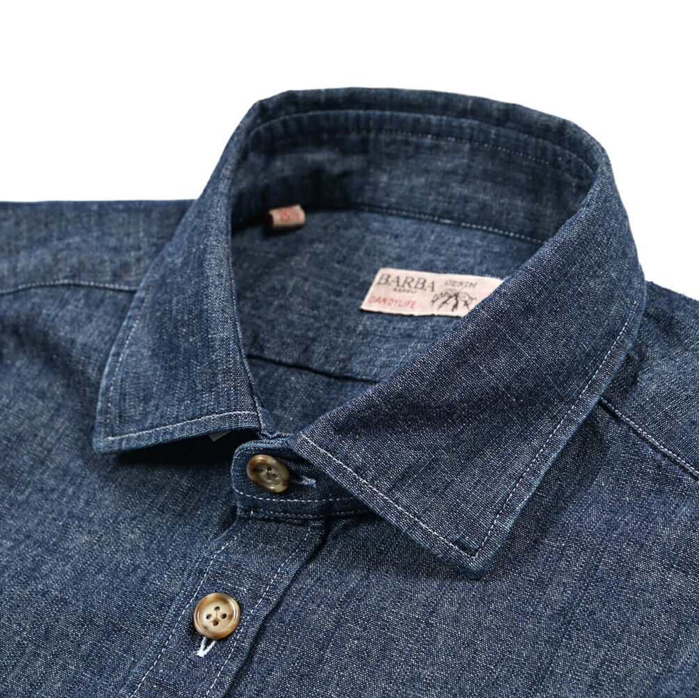 楽天市場】BARBA バルバ デニム シャツ NEW BRUNO LIU26P01PZ メンズ