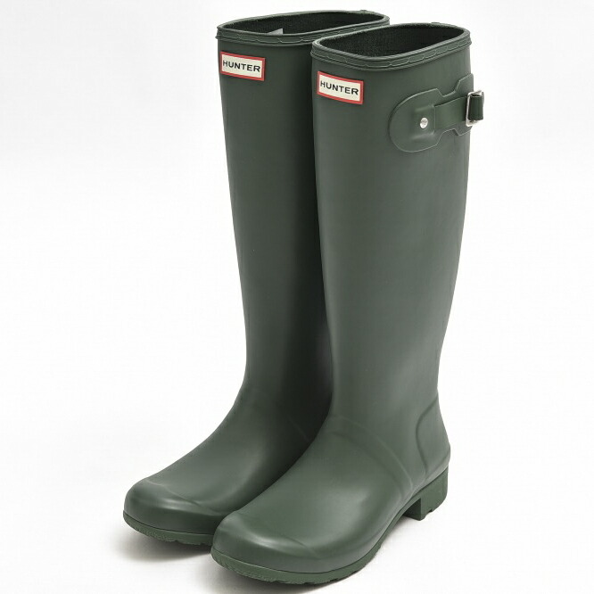 ハンター Hunter Original Tour レインブーツ 長靴 ロング丈 シューズ レディース 無地 グリーン 緑 22cm 27cm イギリス ブランド 防水 最初の