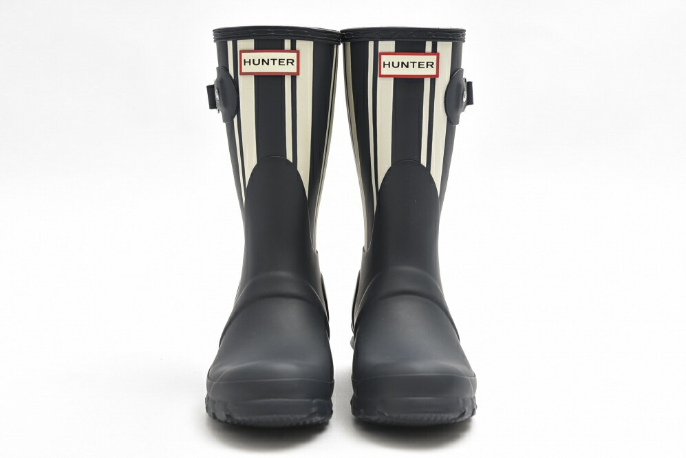 在庫有 楽天市場 ハンター Hunter 送料無料 Original Garden レインブーツ 長靴 ショート丈 シューズ レディース ストライプ ネイビー 紺 ホワイト 白 22cm イギリス ブランド 英国王室御用達 あす楽対応 関東 ガルダローバミラノ 海外最新 Www Matraminc Com