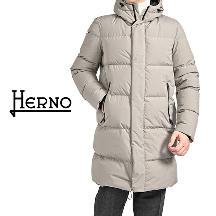 楽天市場】HERNO ヘルノ ダウンコート メンズ ロングジャケット