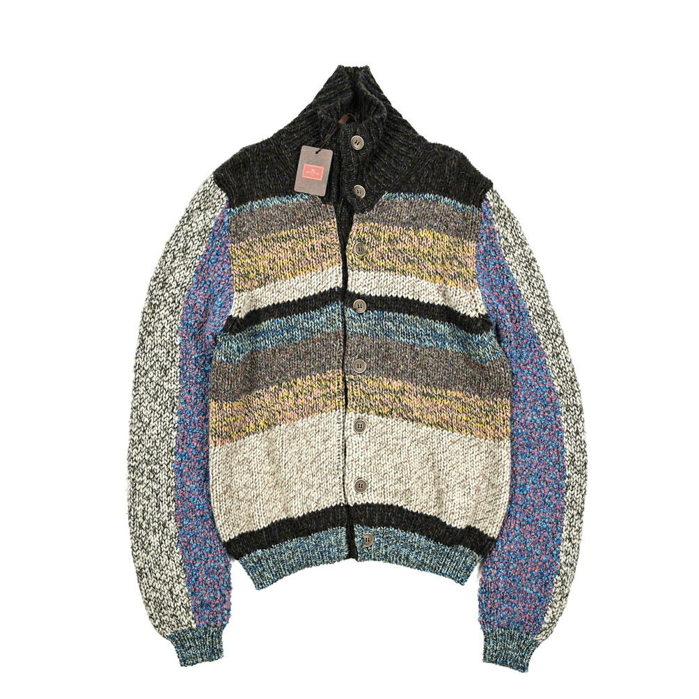 楽天市場】エトロ ETRO ジップアップ ニットジャケット スタンドカラー