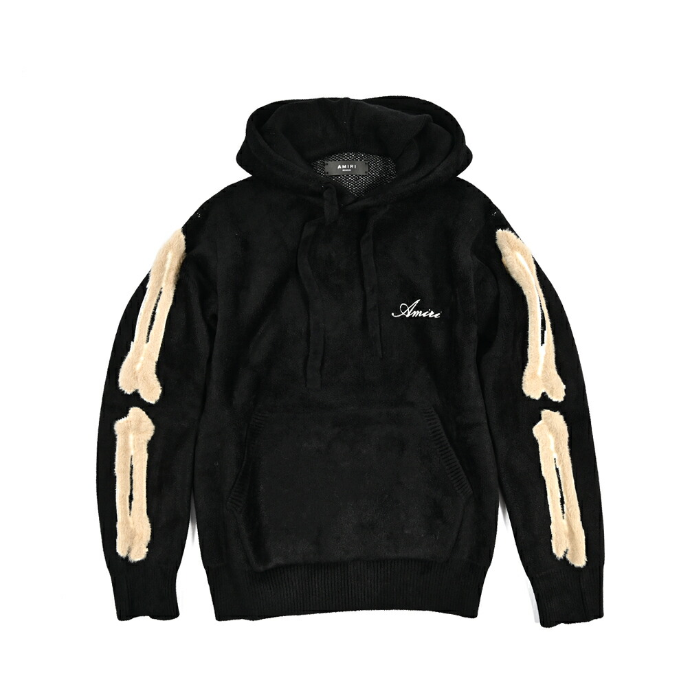 【SALE】【P10倍】 アミリ AMIRI プルオーバー フーディーパーカー ヘビーウェイト 長袖 秋冬 メンズ レーヨン ナイロン ポリエステル ブラック アメリカ ブランド MADE IN ITALY