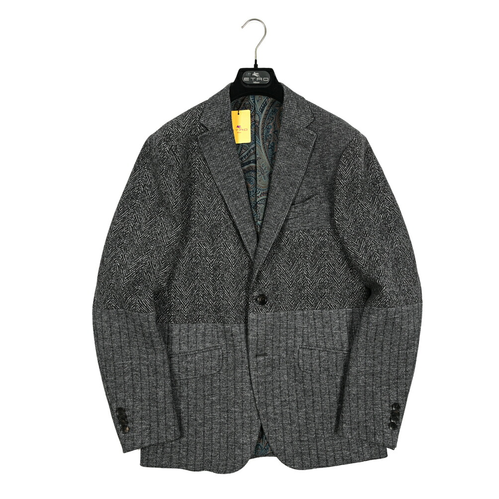 ETRO テーラードジャケット マルチカラー 希少【ETRO】エトロ マルチカラー テーラードジャケット (ETRO