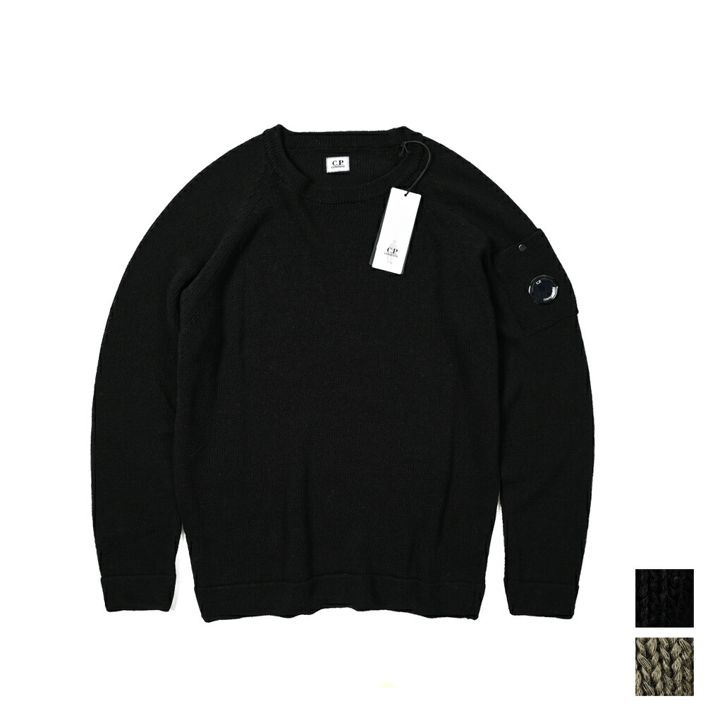 ニット・セーター C.P. COMPANY COTTON BLEND SWEATER C.P.COMPANY シーピーカンパニー / コットン100% クルーネック