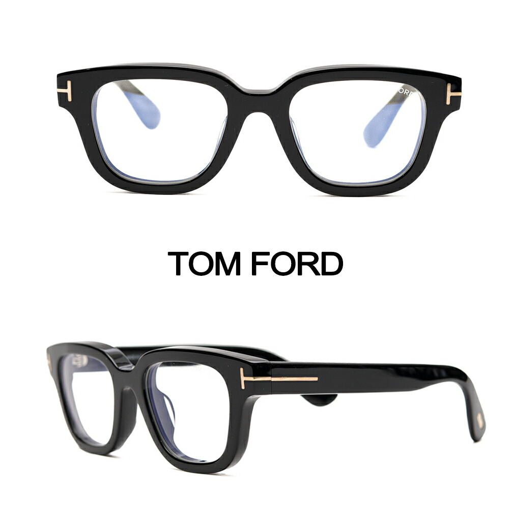 トムフォード TOM FORD TF6072-D-B メガネフレーム アイフレーム ウェリントン ブルーライトカット メンズ レディース 男女兼用 ユニセックス アジアンフィット T字シグネチャーロゴ ブラック イタリア ブランド アイウェア 眼鏡 MADE IN ITALY ｜ガルダローバミラノ