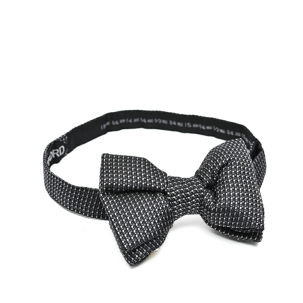 トムフォード TOM FORD パピヨン 蝶ネクタイ ボウタイ オールシーズン メンズ シルク 100% 織柄 ダークグレー イタリア ブランド MADE IN ITALY フォーマル パーティー 結婚式 ギフト プレゼント |ガルダローバミラノ