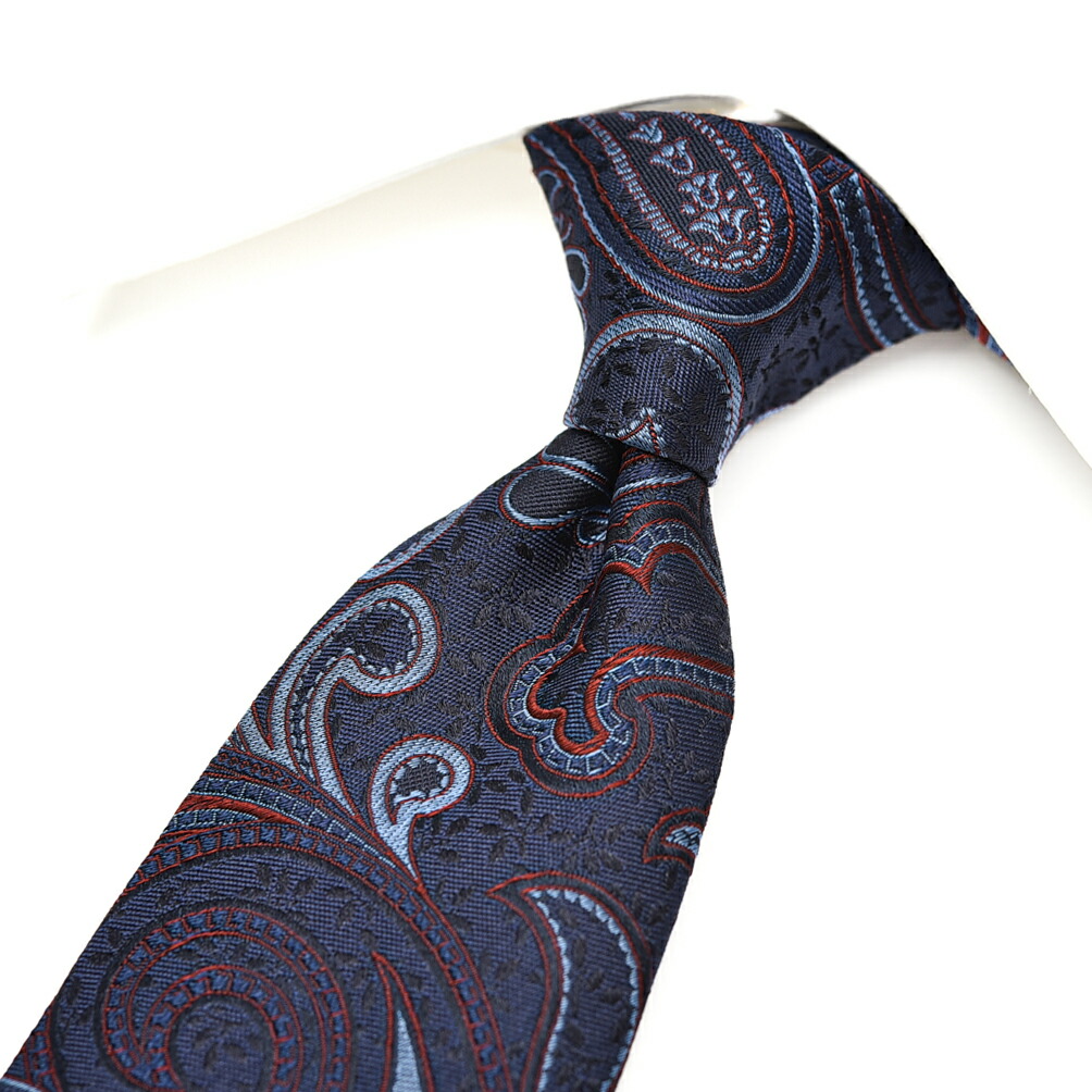 【極美品】 ETRO エトロ ネクタイ ペイズリー ダークネイビー ETRO/エトロ_Men通販 | ペイズリー フローラル シルク ネクタイ