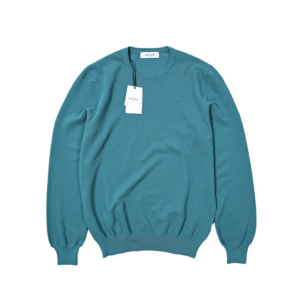 グランサッソ　シルクニットＴ　 新品未使用　Size　46 Gran Sasso (グランサッソ) Silk Knit T-shirt (シルクニット