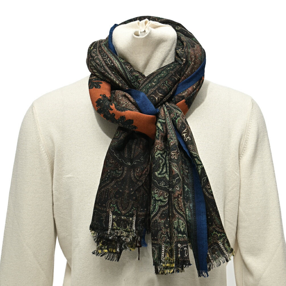 楽天市場】エトロ ETRO ストール マフラー 秋冬 メンズ