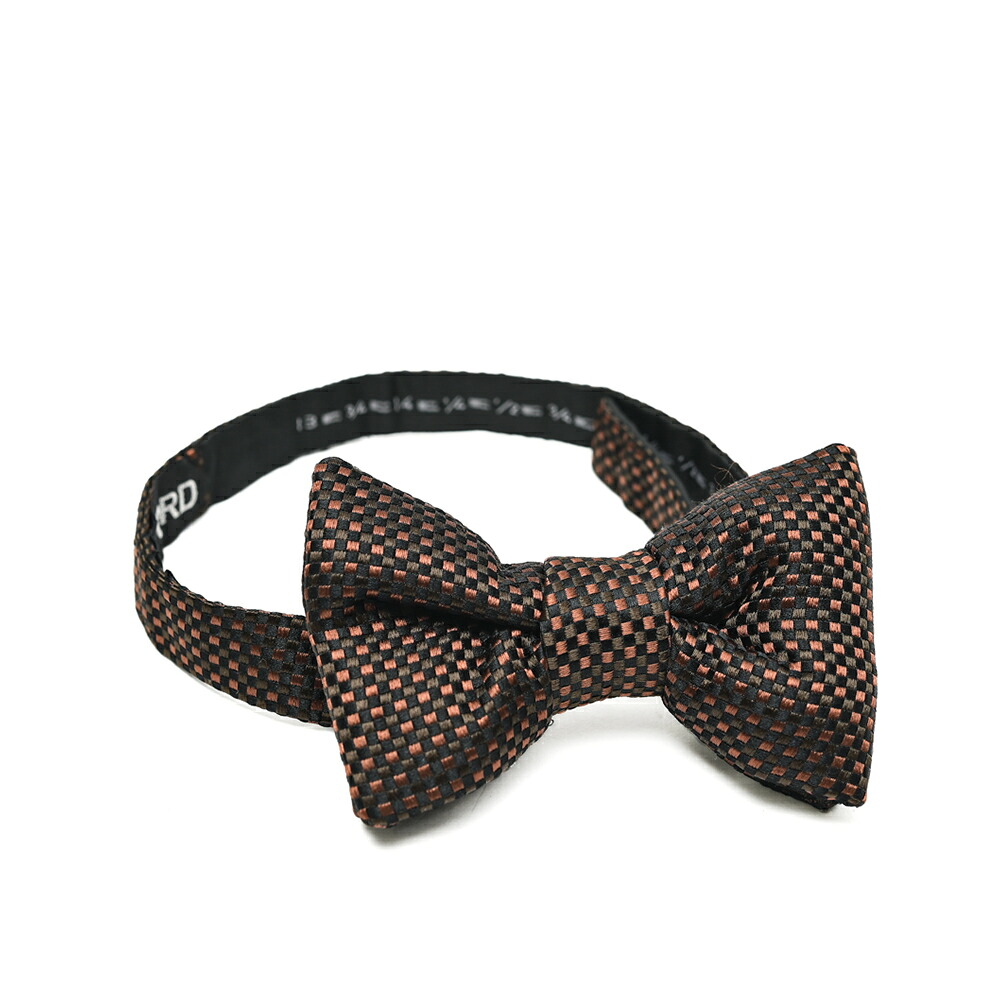 トムフォード TOM FORD パピヨン 蝶ネクタイ ボウタイ オールシーズン メンズ シルク 100% チェック ブラウン イタリア ブランド MADE IN ITALY フォーマル パーティー 結婚式 ギフト プレゼント |ガルダローバミラノ