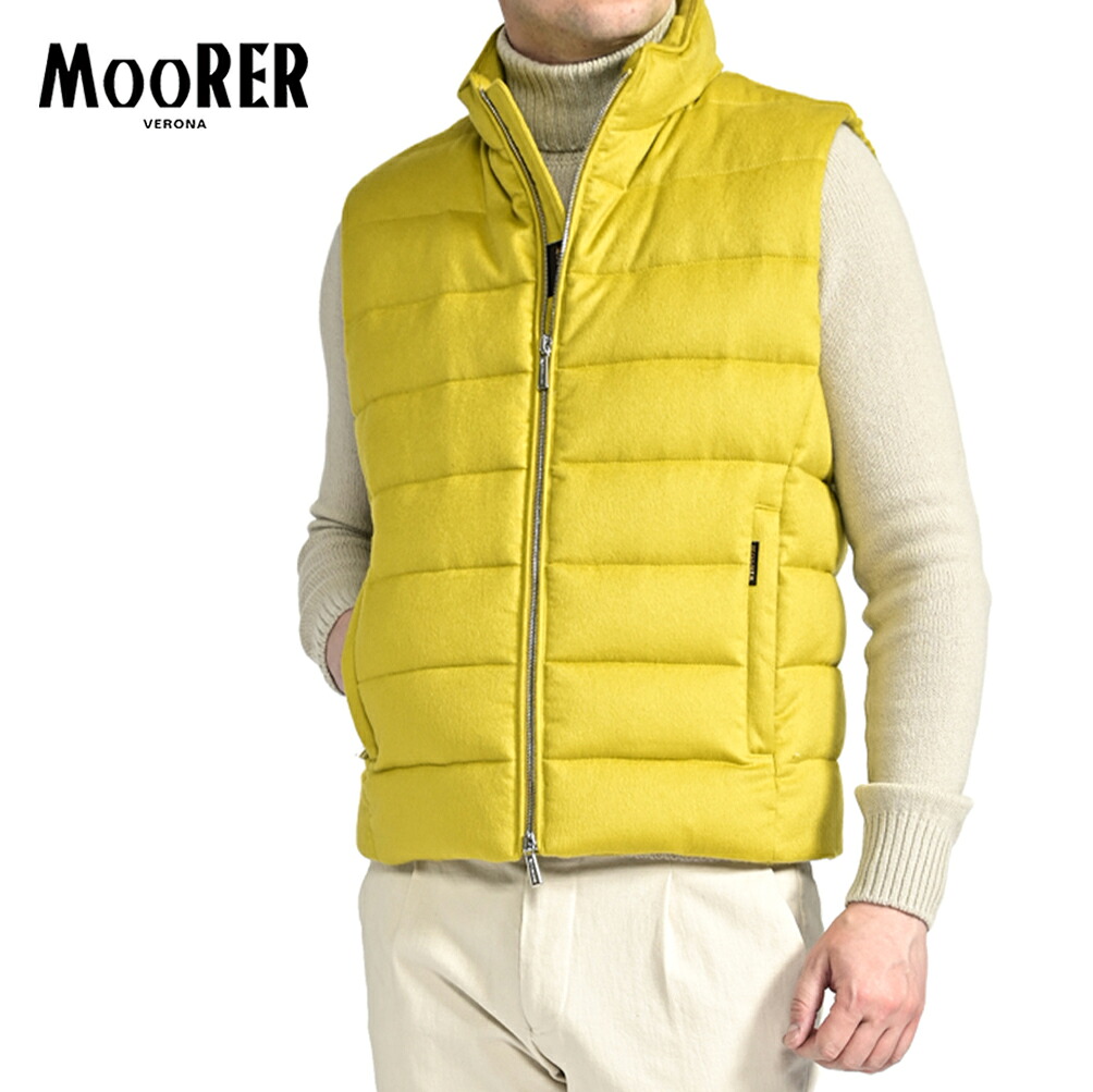 【SALE】【半額以下】 ムーレー MOORER OLIVER-IL1 ダウンベスト ブルゾン 春 秋冬 3シーズン メンズ アウター カシミヤ 100% イタリア ブランド MADE IN ITALY