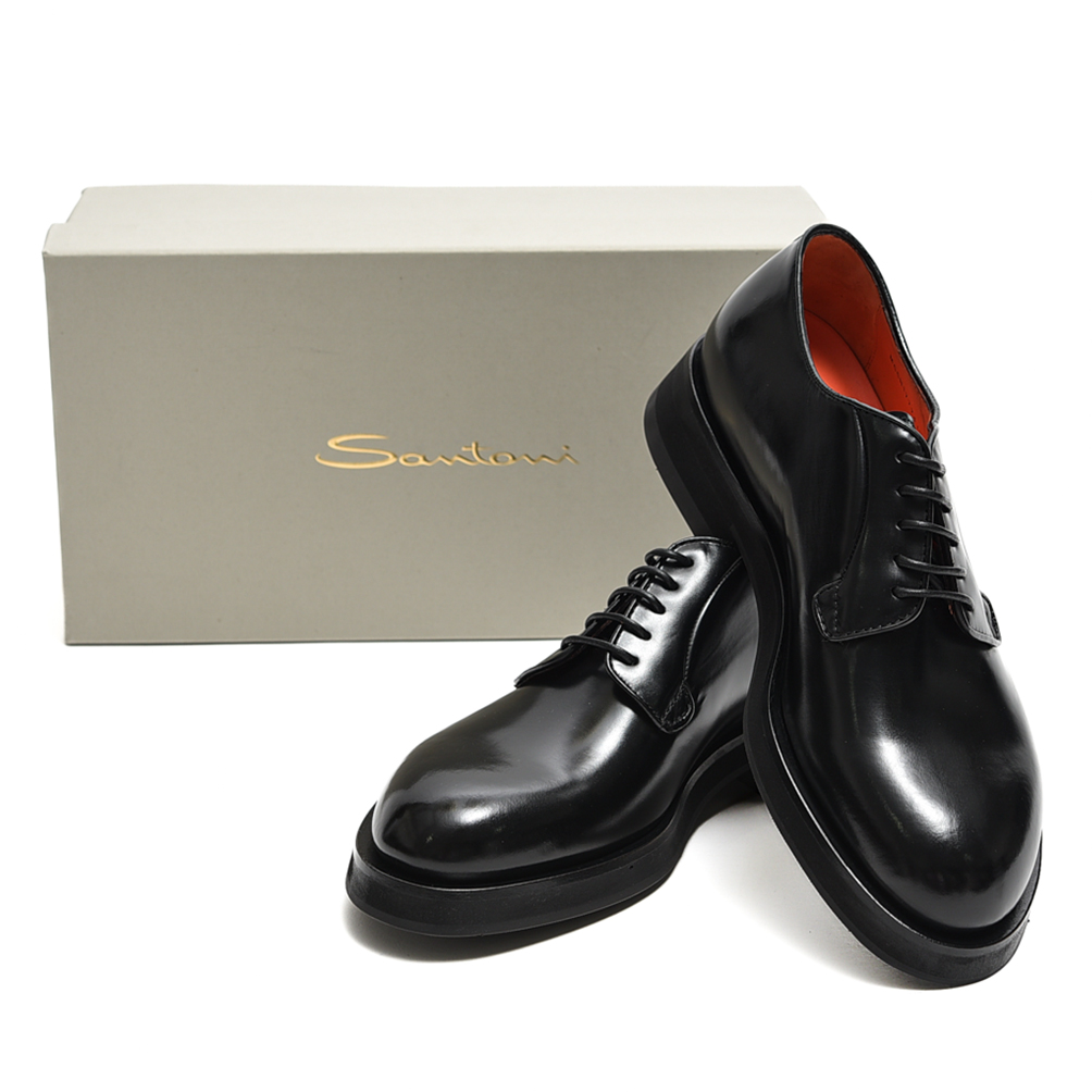 サントーニ Santoni ダービー ラウンドトゥ MADE ハーフソール