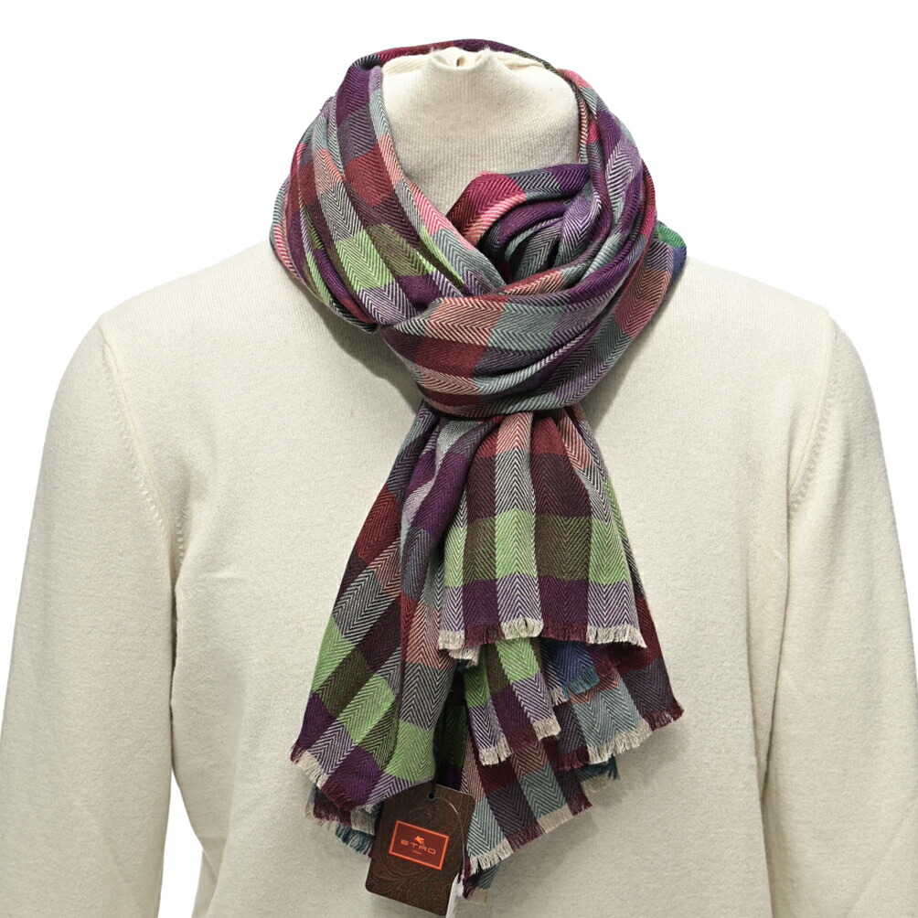 楽天市場】エトロ ETRO ストール マフラー 秋冬 春 3シーズン メンズ