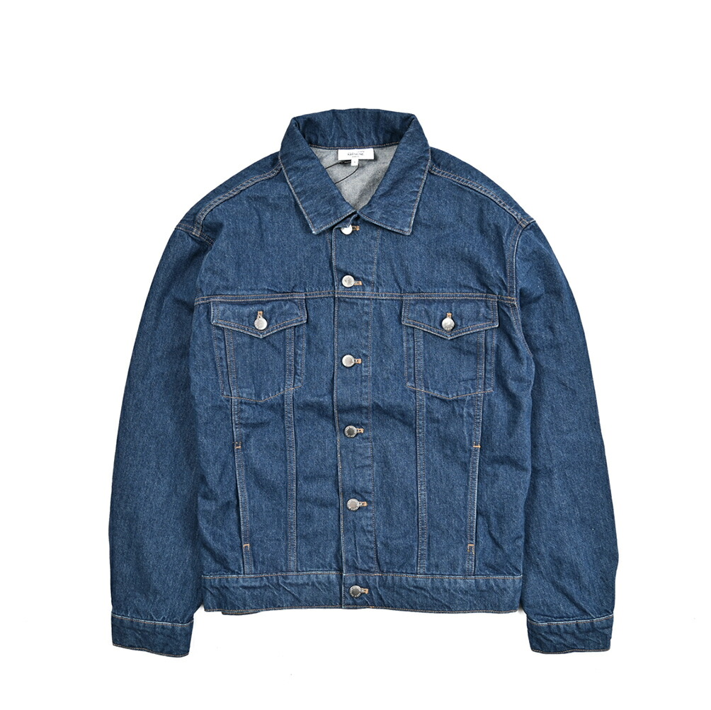 【P10倍】 メゾンキツネ MAISON KITSUNE 【2026年 春夏新作】 デニムジャケット Gジャン 春夏 メンズ ライトアウター コットン 100% ブルー フランス パリ ブランド