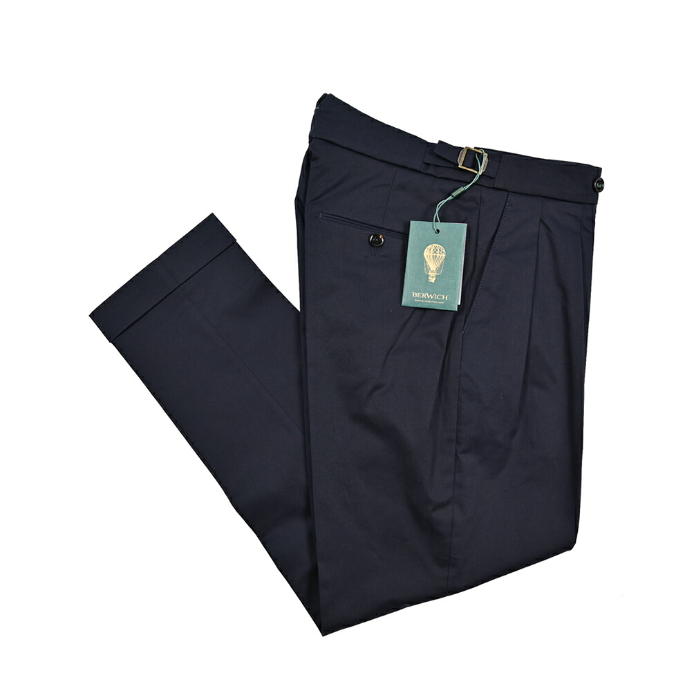新品未使用品 BERWICH（ベルウィッチ）TOMY ツープリーツパンツ 44 BERWICH（ベルウィッチ） BERWICH【ベルウィッチ】ツープリーツパンツ
