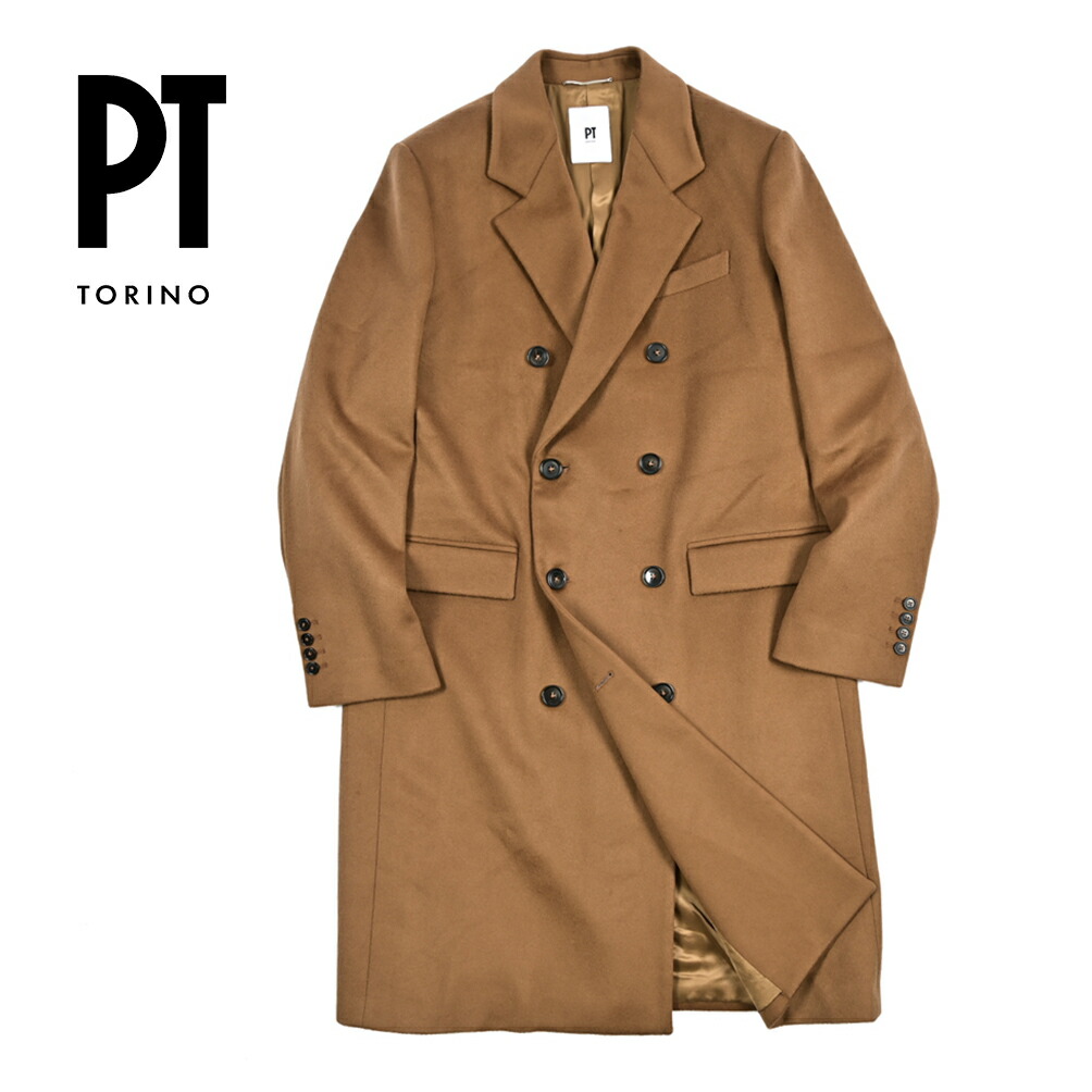 #ベージュ ヘリンボーン #ダブルブレスト #チェスターコート#イタリア製生地 楽天市場】【SALE】 タリアトーレ TAGLIATORE チェスターコート 6B