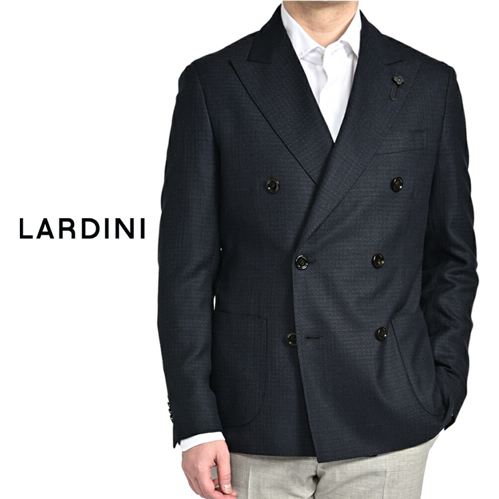 ✨美品✨ 高級感✨コルネリアーニ　テーラードジャケット　イタリア製 LARDINI 【並行輸入品】ラルディーニ テーラードジャケット ダブル