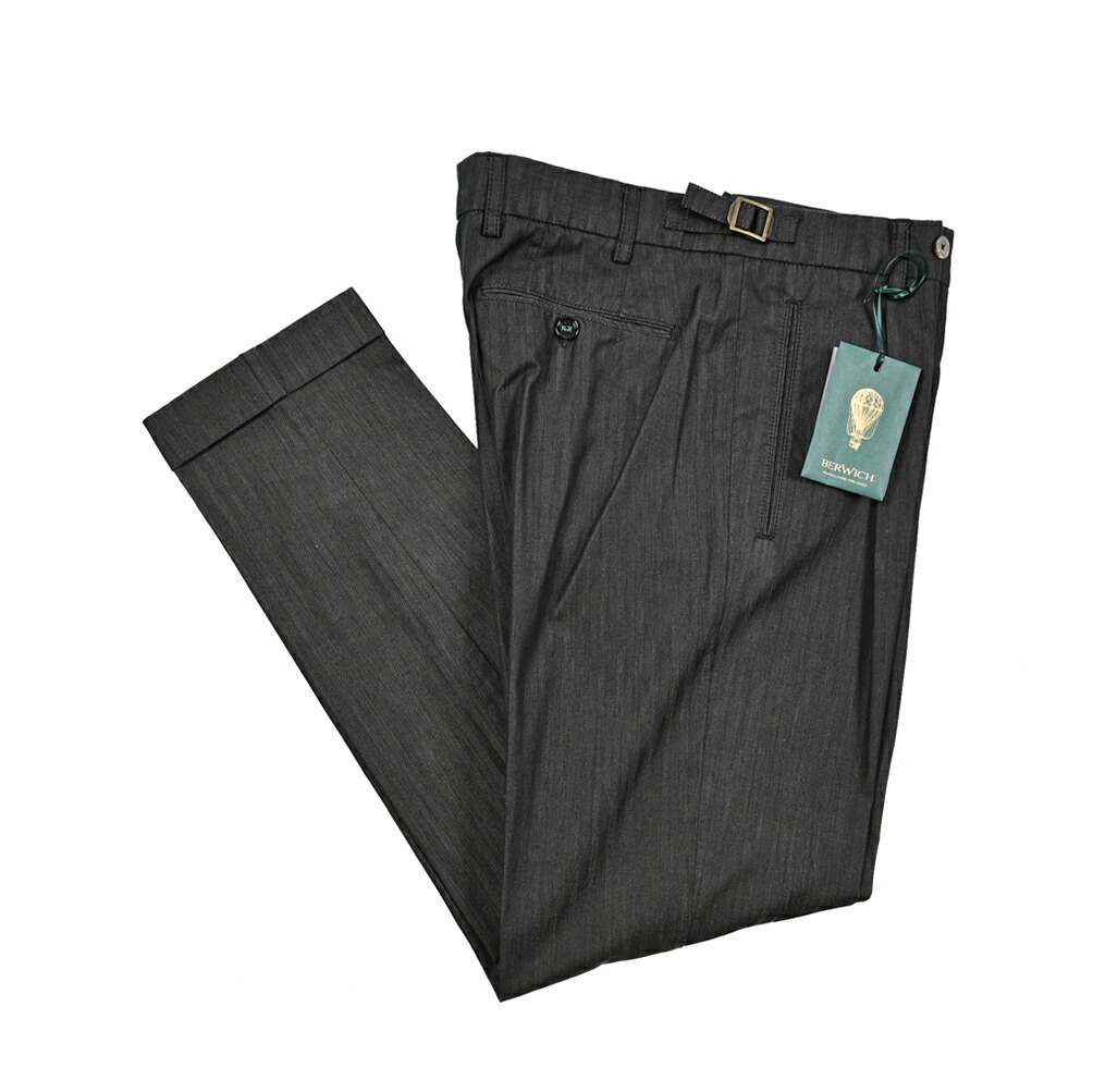 楽天市場】ベルウィッチ BERWICH BARBER バーバー 麻混 スラックス