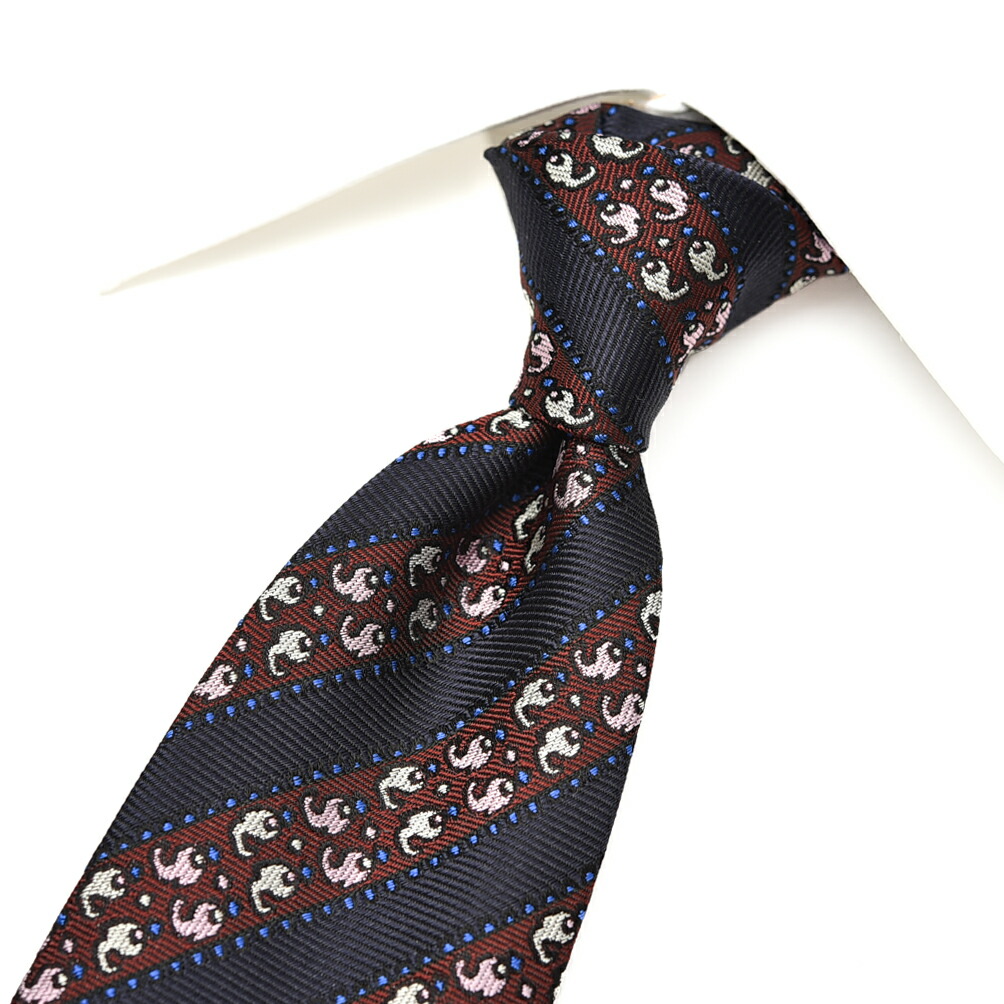 ETRO エトロ ネクタイ ブラウン ペイズリー柄 アラベスク模様 イタリア製 ETRO エトロ ネクタイ ブラウン ペイズリー柄 アラベスク模様