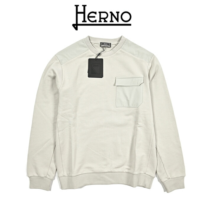 【楽天市場】ヘルノ HERNO 【2025年 春夏新作】 FUNCTIONAL WARDROBE 異素材コンビ スウェットシャツ クルーネック ...