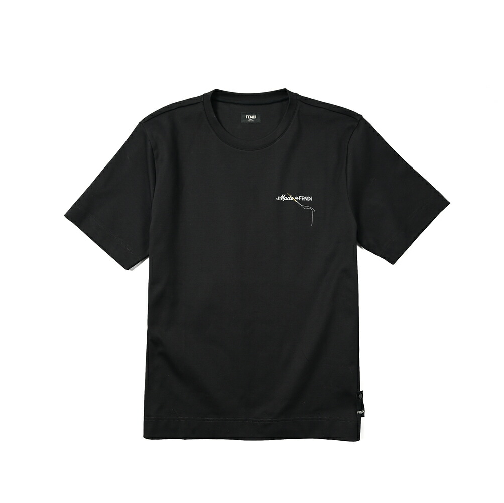 FENDI ダークブラウン Tシャツ 40 ズッカ 401710_2.jpg