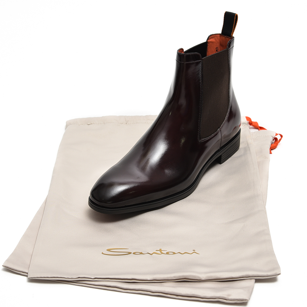 超激レア! SANTONI サントーニ 完売 チェルシーブーツ UK8-