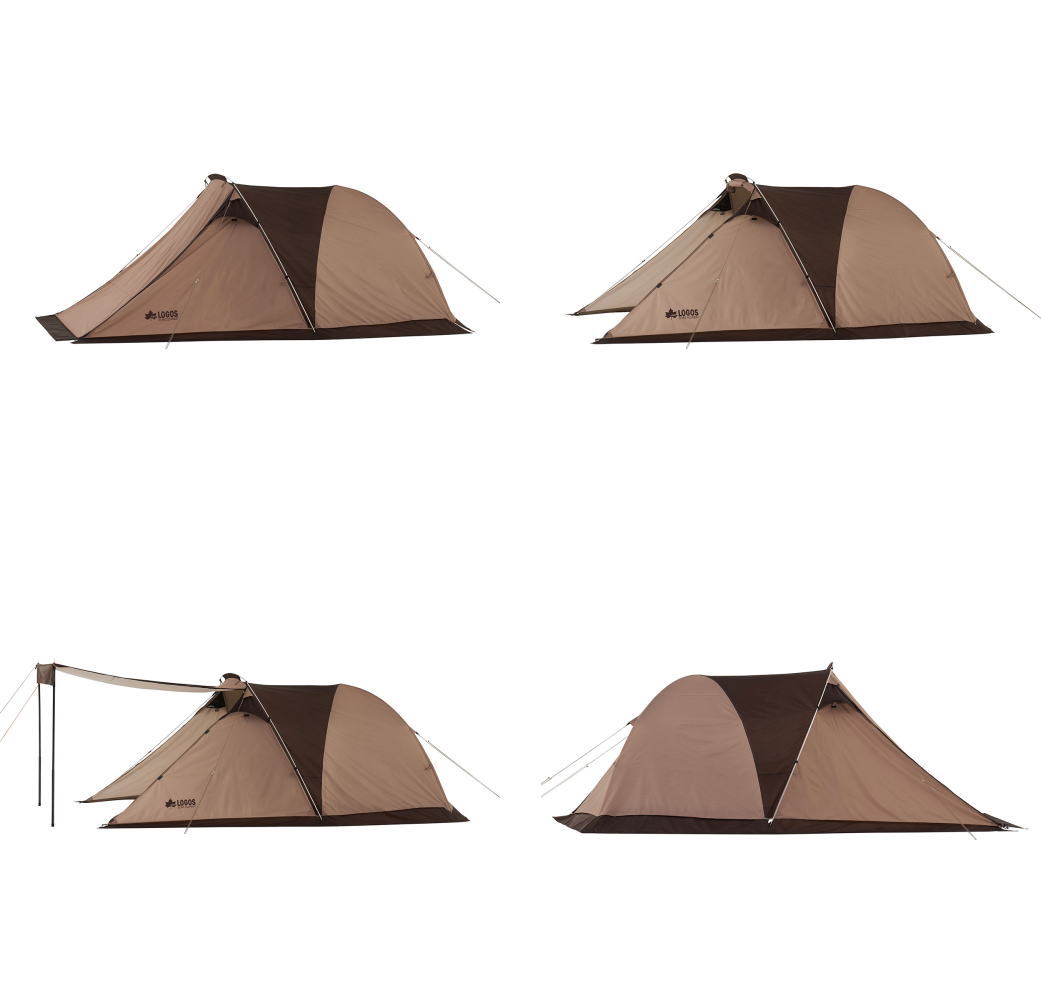 アウトドア キャンプ Tradcanvas 1 2人用テント ロゴス テント タープ キャンプ ツーリングドゥーブル Duo Bj アウトドア 新雪荘ツーリングに最適 大型前室付きのコンパクトな２人用テント テント