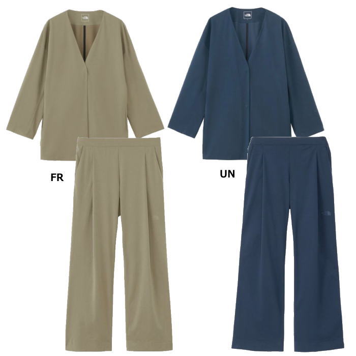 【30％OFF!!】ザ・ノース・フェイス NTW12262・NBW32262 テックラウンジカーディガン・パンツセット［レディース］［セットアップ］