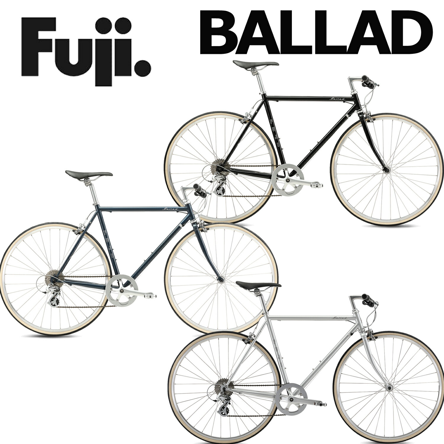 楽天市場】店頭受取限定 フジ FUJI BALLAD バラッド 2025 クロスバイク 