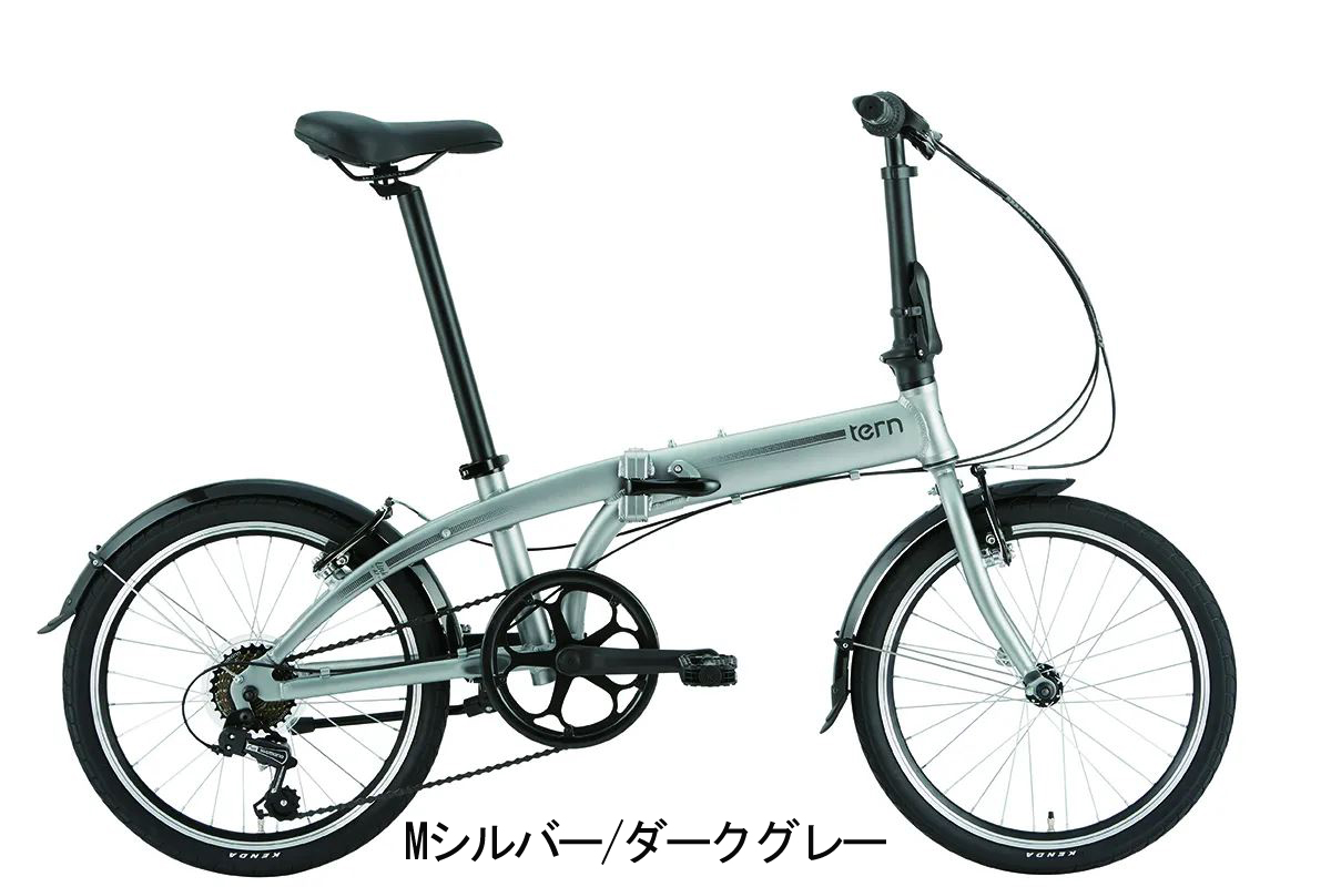 フラワーB ブルーグレイ Tern/ターン Link A7 折り畳み自転車 20インチ