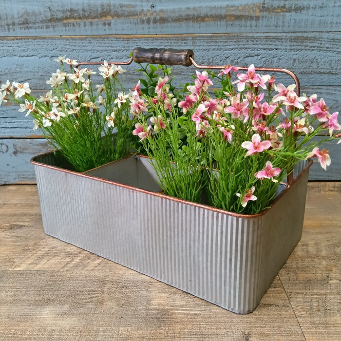 楽天市場】ローラウンド型 ブリキバケツ フロウ FLEURS 3色