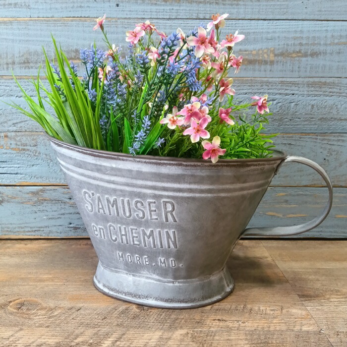 ブリキ バケツ インテリア コロナ アンティーク ガーデニング 楽天市場】【送料無料】 アンティークブリキバケツ サイズ3種類