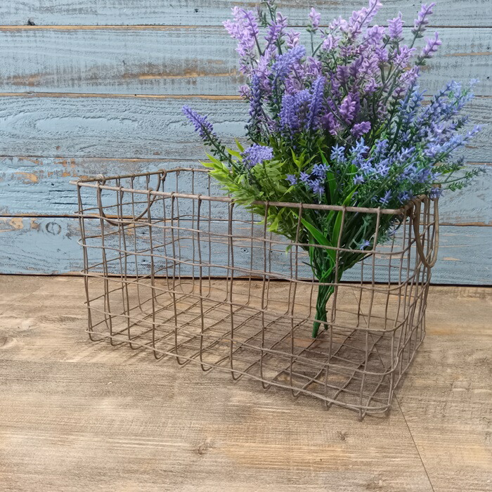 楽天市場】ガーデニング雑貨 ワイヤーバスケット アイアンバスケット