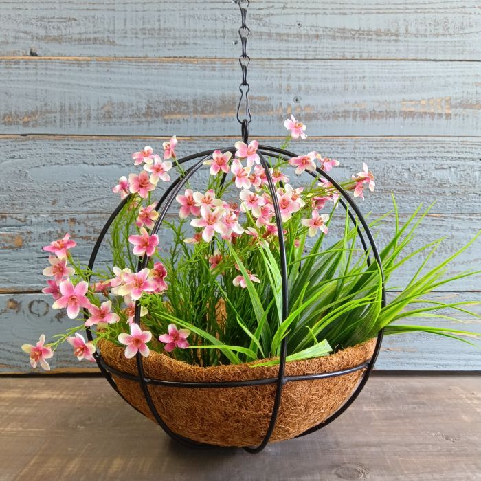 ヴィンテージ シャビー アイアン ハンギング フラワーバスケット 鉄 吊り 花籠 楽天市場】ガーデニング雑貨 ハンギングバスケット アイアンバスケット