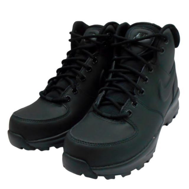 NIKE ナイキ マノアレザー ハイカットスニーカーHF7095-001 NIKE MANOA LEATHER BK/BK