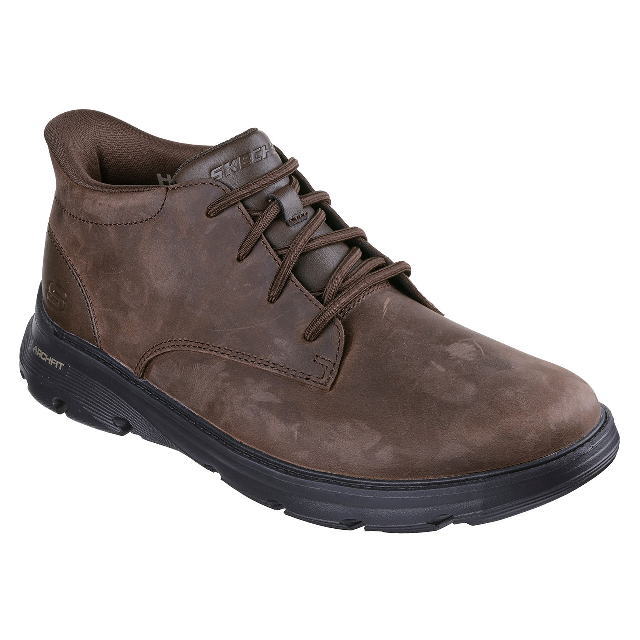 SKECHERS Hands Free Slip-ins ARCH FIT GARZA - RIDLEY 205514 COC\u003cBR\u003eスケッチャーズ  スリップインズ リラックスドフィット アーチ形填まる  - リドリー メンズ  心地よい チャッカ― ブーツ ココア