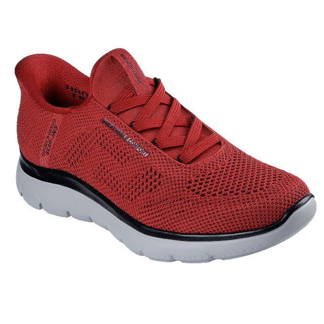 SKECHERS Hands Free Slip-ins SUMMITS-PERFO 232939 RDBKスケッチャーズ スリップインズ サミッツ - パフォー メンズ カジュアル スニーカー レッドブラック｜シューズ　Ｙａｍａｇｕｃｈｉ 8,432円