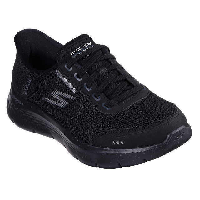 SKECHERS  Hands Free Slip-ins GO WALK FLEX-GRAND ENTRY 124836 BBK\u003cBR\u003eスケッチャーズ  ハンズフリー スリップインズ ゴーウォーク フレックス - 地びた エントリー レディース  スリップインズ  スニーカー 黒いこと
