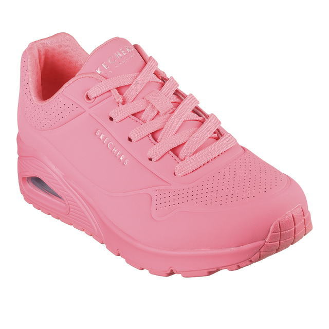 SKECHERS Uno-Stand On Air 7360 CRL スケッチャーズ　ウノ - スタンド オン エア　レディース 厚底 ウエッジ スニーカー コーラル