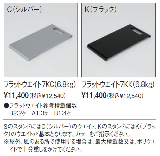 フラットウエイト7KC（6.8kg）