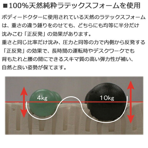 ボディードクターバックアップメッシュブラック