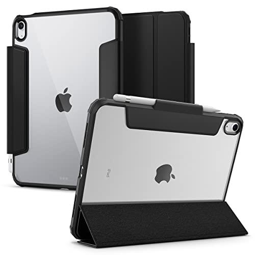 Spigen iPad 第11世代 ケース A16 (2025年/11インチ) iPad 第10世代 ケース (2022年/10.9インチ) 背面 クリア 透明 Apple Pencil 対応 米軍MIL資格 スリム スタンド 耐衝撃 傷防止 カメラ保護 オートスリープ ウルトラ・ハイブリッド・プロ ACS05416 (ブラック)